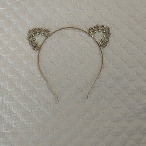 Gold Beaded Cat Ear Headband